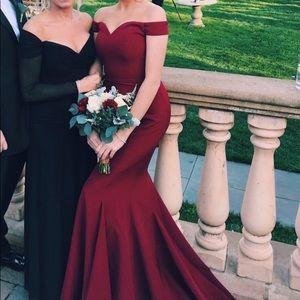 J’adore Burgundy Bridesmaid dress
